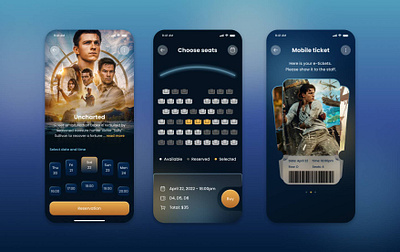 Movie booking ui ux