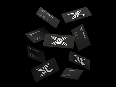 Zenda Logo and cards branding cards idenity logo