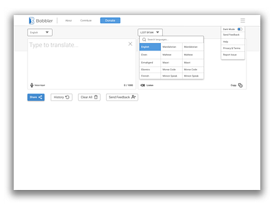 Babbler Universal Translator app application branding creative design design icon illustration logo material minimal mobile app design ui ux web