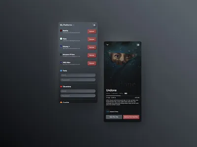 Platforms | Streaming Watchlist Companion App (Concept) account management companion app concept content management movie product concept product design streaming streaming api streaming companion streaming service api streaming services subscription management subscriptions tv ui watchlist watchlist management
