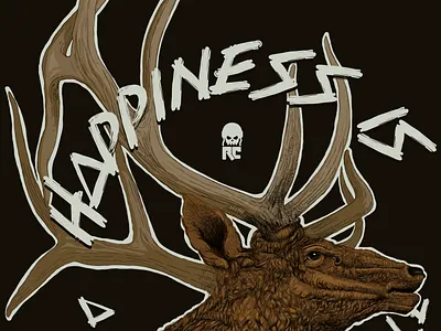 Bull Elk art color digital elk hunting illustration peta procreate sketch