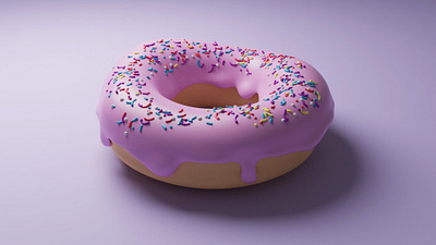 3D Donut 3d 3d art 3d artist blender donat food game icon icon model