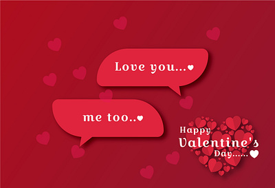 chat with Happy Valentine s Day branding design happy holidays illustration love chat love day ui valentine valentines valentines day