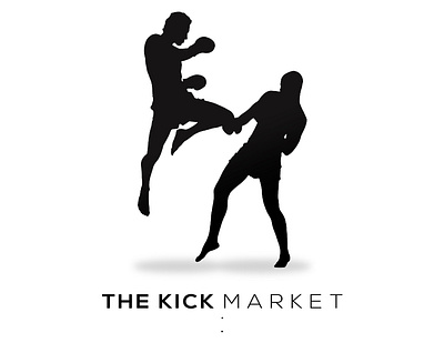 the kick market logo l kick boxing market logo sports logo
