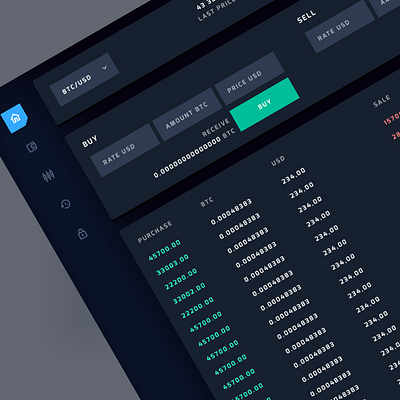 Crypto Dashboard button buy crypto darkmode dashboards data sell simple table