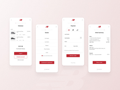 Checkout app design checkout dailyui new balance ui design ux ui