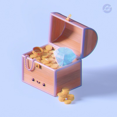 Treasure Chest 3dart 3dartist 3dmodel 3dmodelling b3d blender blender3d blendercycles cycles render