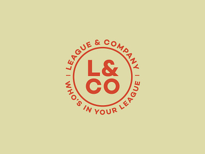 League & Company branding design logo logo design typography vector