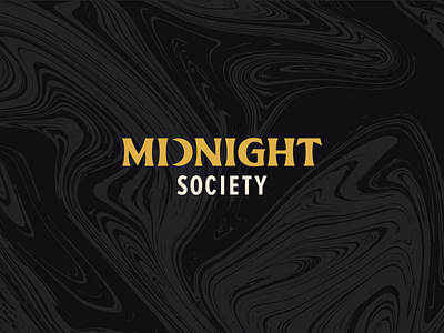 Midnight Society | Logo brand branding horror logo logotype marble midnight moon scary spooky type typography