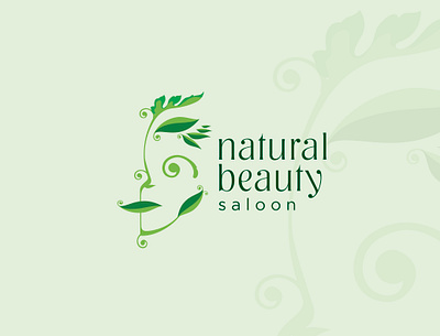 Natural Beauty Saloon beauty bio branding design face fashion illustration logo logos natural naturalbeauty vector