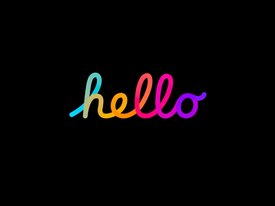 Hello Animation animation apple branding colorful design hello logo minimal titleanimation