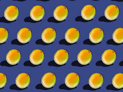 Too many mangos 🥭 digital art illustration mango procreate