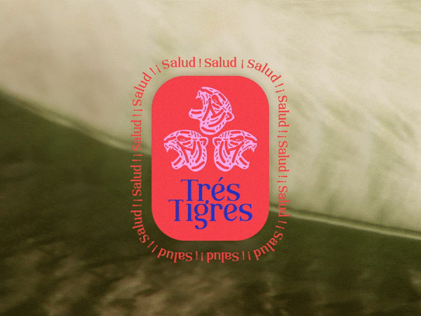 Tres Tigres Cocktail Bar Visual Identity animation branding design graphic design identity illustration logo motion graphics tigers typography visual