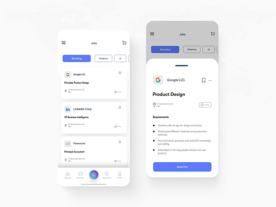 Job Board Design job board mobile app mobile app design mobile ui ui uiux