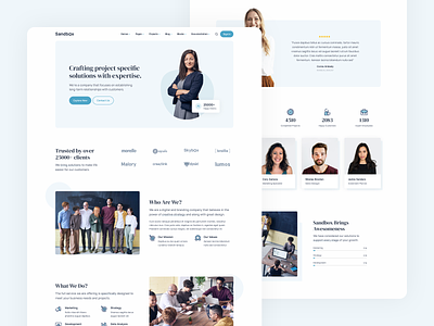 Corporate & Business Landing Page agency branding business colorful corporate design gradient landing page startup ui ui design web design