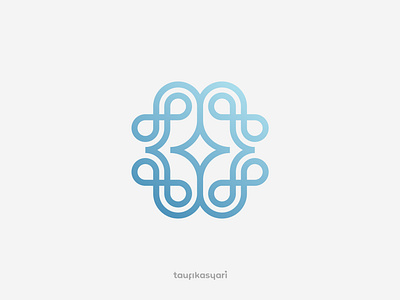 Elegant And Deluxe Abstract Logo abstract blue branding circle decorative deluxe elegant gem icon identity jewel jewelery logo monoline ornamental pattern shine