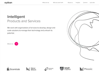 Minimalistic and abstract abstract design fresh it company latest logo minimal partners technology website uiux website