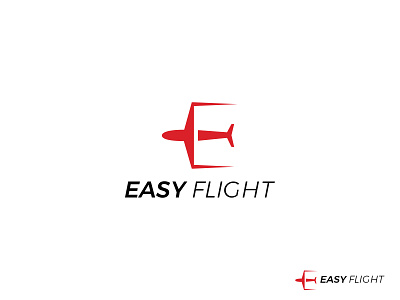Easy Flight Logo Design Concept airline logo airplane airplane logo aviation logo brand identity branding creative logo e letter logo e logo flat logo flight flight app fly letter a logo logo design monogram plane tourism logo travel