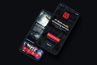 Mobile App for Movie Streaming | UI Design android app design ui design uiux ios app mobile app mobile app development movie streaming multimedia tv mobile ui