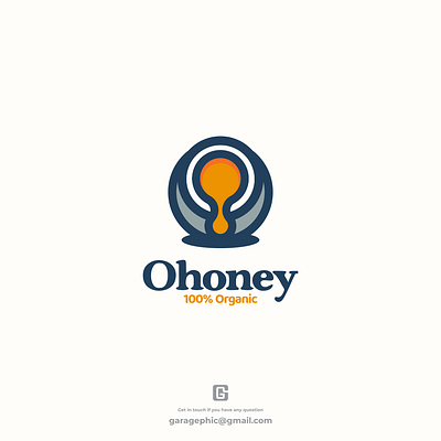 ohoney brand branding design doublemeaning dualmeaning graphicdesigns honey logo logodesign logodesigns vector