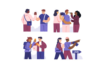 Job and Activity Illustration concept character flat design flat illustration illustration illustrations illustrator isometric illustration people people illustration vector illustration