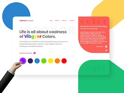 VIBGYOR COLOR branding color color theory creative design human life illustration illustrator logo psychology theory ui ux vector vibgor web website