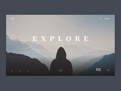 Travel Website - Parallax Effect animation elegant parallax travel ui ui design ui ux web design