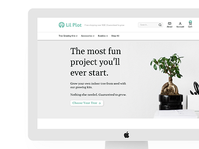 Lil Plot Shopify Website development minimal modern shopify development shopify website simple ui ux web development