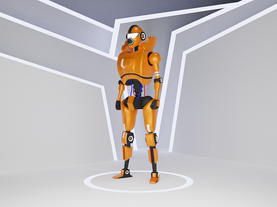 Robot 3d 3d illustration blender branding clean cute design illustration render trendy twinbrosco