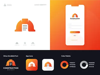 Construction Report anshal ahmed app app icons brand brand design brand identity branding branding design design icon icons logo logo design logo mark logodesign logos logotype typography ui vector