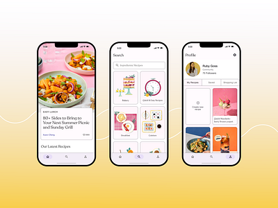 Kitchen Stories - App Redesign animation app design graphic design illustration ui ux vector