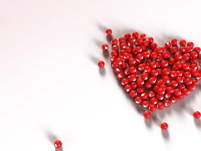 3d abstract of heart balls 3d 3d art 3d artist 3drender 3drendering adobedimension dimension illustraion render