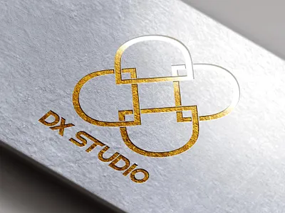 DX Studio aplication app branding design graphic icon logo mockup