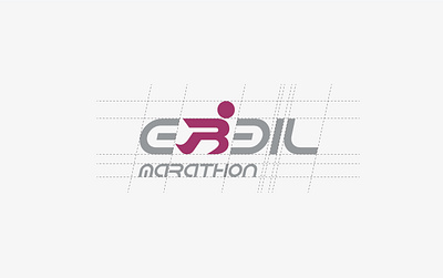 Erbil Marathon branding design graphic icon logo mockup