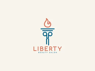 Liberty Beauty Salon beauty logo beauty salon logo branding icon design liberty logo logo logo inspiration logodesign salon logo vector