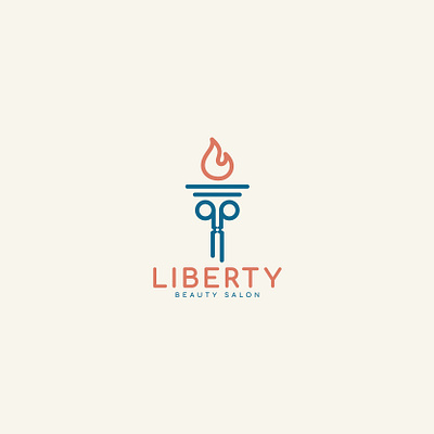 Liberty Beauty Salon beauty logo beauty salon logo branding icon design liberty logo logo logo inspiration logodesign salon logo vector