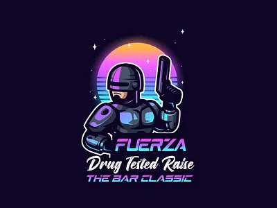 Fuerza brand character design e sport esport illustration logo mascot sport ui