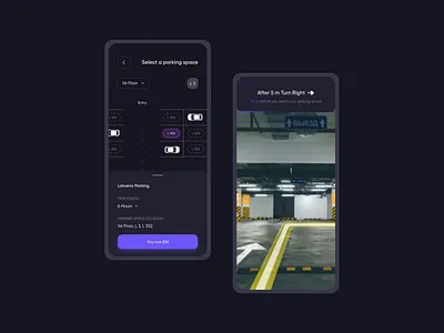 Parking Space App app appdesign appdesigner application appui car app design parking app ui ui design uidesign uidesigner uiux userinterface ux uxui