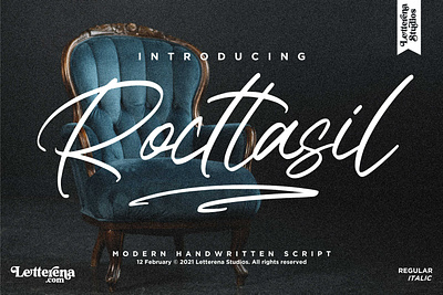 Rocttasil - Signature Script Font branding design font font design fonts icon illustration lettering logo script font typography ui vector