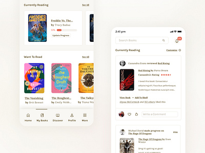 Goodreads App app design books goodreads mobile product design read reading