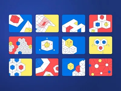 Hunters Resources Set colors cyber security cybersecurity illustration illustrations israel product design resources tel aviv ui vector vector art web design