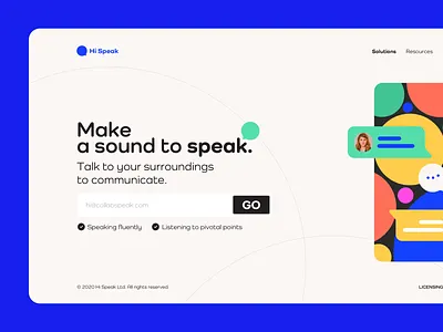 Landing Pages - Speak branding color design icon illustration landingpage logo typography ui user ux uıdesign vector webdesign
