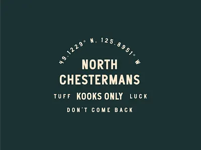 North Chestermans Font beach font ocean pnw surf surfing tofino typography vector west coast