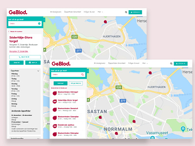 Swedish blood donation app booking branding design filter identity ui uiux ux website