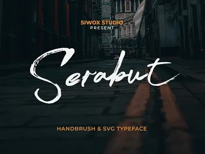 Serabut Brush & SVG Font branding brush calligraphy design handbrush handmade handmadefont natural natural logo script typography typography poster