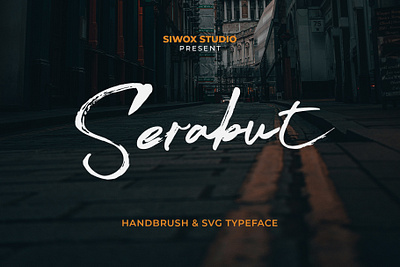 Serabut Brush & SVG Font branding brush calligraphy design handbrush handmade handmadefont natural natural logo script typography typography poster