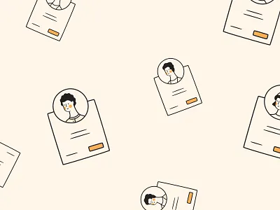 Pattern Illustration for Sleeknote Recipes character characters illustration illustrations patterns popup recipe sleeknote ui yellow