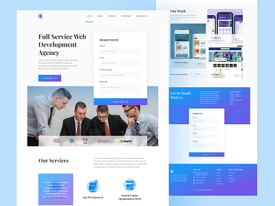 Web Agency Exploration design figma figma design figmadesign landingpage ui uiux ux web webdesign