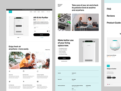 Bardi - Product Details bardi clean company concept ecommerce internet of things iot landing page layout pdp smart home typography ui web design website