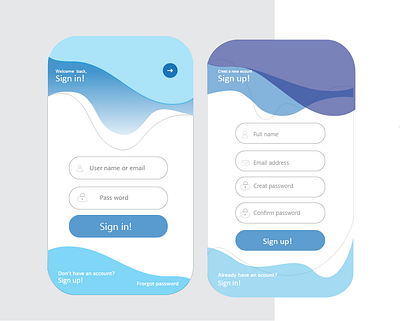001 UI Daily app daily ui day001 design flat illustration sign in sign up ui uidaily uidailychallenge